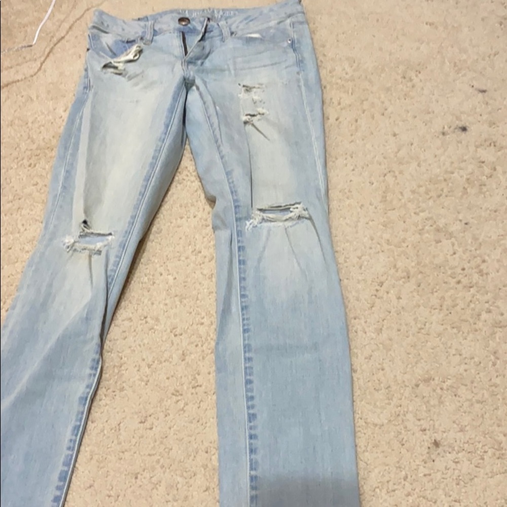 Distressed AE jeans